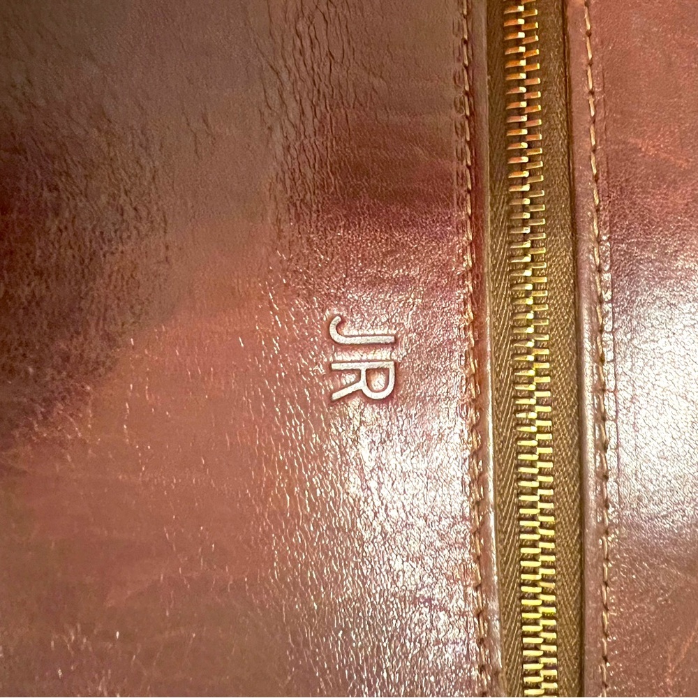 JW Hulme Excursion Handbag Purse Crossbody Bag Made in USA Leather - Picture 4 of 11